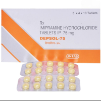 A pack and a strip of Imipramine 75mg Tabs