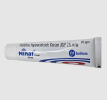 A tube of 2% Naftifine Hydrochloride Cream