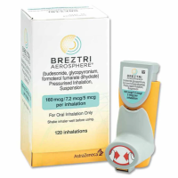 A pack and Breztri Aerosphere Inhaler 160mcg / 7.2mcg / 5mcg