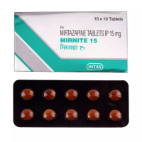 A box and a strip of Mirtazapine Tablets
