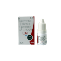 A box and a bottle of Lotemax 0.5 Percent Generic Gel