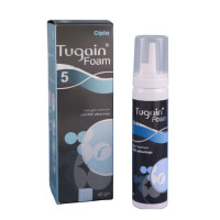 A box and a bottle of Minoxidil 5% Foam