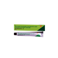 A pack and a tube of generic Betamethasone (0.1%) + Neomycin (0.5%) Cream