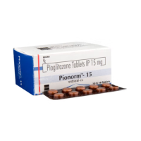 Box pack and a few strips of generic Pioglitazone Hydrochloride 15mg tablets