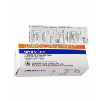 Box and blister strip of generic clomiphene citrate 100mg tablet