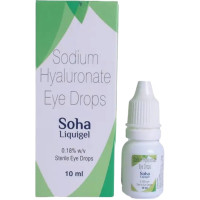A box and a bottle of Generic Sodium Hyaluronate (0.18%) Eye Drop