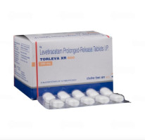 A box and a strip of Generic Levetiracetam (500mg) Tablet