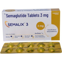 A box and a strip of Semaglutide (3mg) Generic Tablets