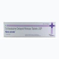 A box of Sulfasalazine 500mg Tab
