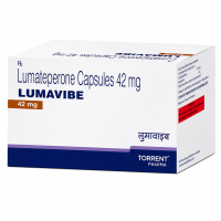 A box of Caplyta generic (42mg) Capsule