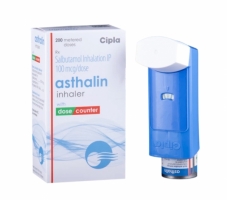 Box and a pump of Albuterol Inhalation