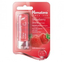 A pack of Strawberry 4.5 gm (Himalaya) Shine Lip Care Balm