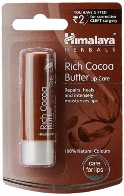 A pack of Rich Cocoa Butter 4.5 gm (Himalaya) Lip Care Balm