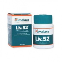 A box and a bottle of Liv. 52 Tablet Himalaya Herbal Healthcare