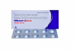 Olmesartan Medoxomil 20mg + Metoprolol Succinate 50mg Tab