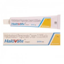 A tube and a box of Generic Ultravate  0.05 % Cream of 30 gm - Halobetasol