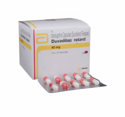 Box pack and a blister of Generic Vasodilan 40 mg Caps SR - Isoxsuprine