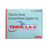 Box of generic Tolterodine 4mg Caps