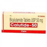 Box of generic Bicalutamide 50 mg Tab