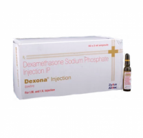 Box pack and a vial of generic Dexamethasone (4mg) Injection