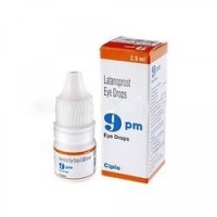 Box and dropper bottle of generic Latanoprost 0.005 %  Eye Drop of 2.5ml
