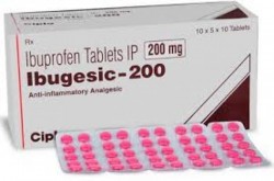 Box and a blister of Generic Advil 200 mg Tab - Ibuprofen