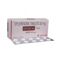 Box and a strip of Generic Inspra 50 mg Tab - Eplerenone