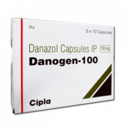 Box of Generic Danocrine 100 mg Caps - Danazol
