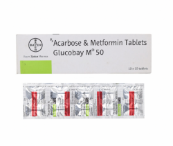 Glucobay M50 50mg/500mg Tab