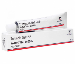 A box and a tube of Tretinoin 0.05% Gel 20gm Tube