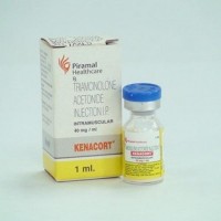 Box pack and a vial of generic Triamcinolone (40mg/ml) Injection