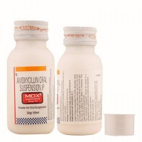 Bottle of generic Amoxycillin Oral Suspension 250mg Dry Syrup 60ml