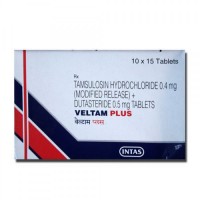 Box of generic Tamsulosin (0.4mg) + Dutasteride (0.5mg) Tablet