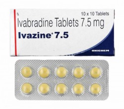 Box pack and a blister of generic Ivabradine 7.5 mg Tablet