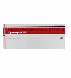 Box of generic Minocycline HCL 50mg Capsule