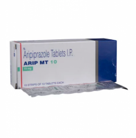 Box and blister strip of generic Aripiprazole 10mg tablet