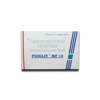 A box of Pioglitazone (15mg) + Metformin (500mg) Tab