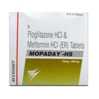 A box of Pioglitazone (15mg) + Metformin (850mg) Tab 