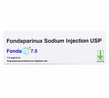 A pack of generic Fondaparinux 7.5mg/0.6ml injection