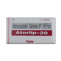 Box pack of generic Atorvastatin Calcium 20mg tablets