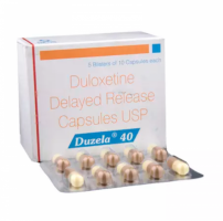 Box and blister strip of generic Duloxetine Hcl 40mg capsule