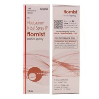Front and back image of a box of Fluticasone Propionate Nasal Spray 50 mcg- 100 Doses