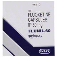 A box of Fluoxetine 60mg Caps