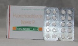 Box and blister strip of generic Hydrochlorothiazide (12.5mg)