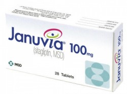 A box of Sitagliptin 100 mg Tab