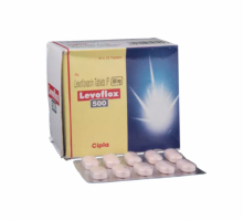 Box and blister strip of generic levofloxacin 500mg tablet