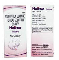 Front and back side of the box of Generic Penlac 8 % Nail Lacquer Bottle 5 ml - Ciclopirox