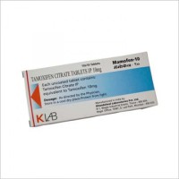 Box of generic Tamoxifen Citrate 10mg tablet
