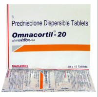 A box and a blister of Prednisolone 20mg Tab