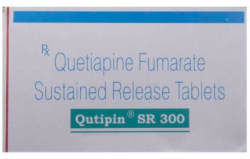A box of Quetiapine XR 300mg Tab